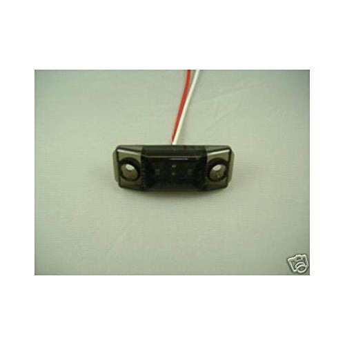 Command Electronics Red LED 2.5" RV Van Truck Trailer Side Marker Clearance Light/Smoked Lens